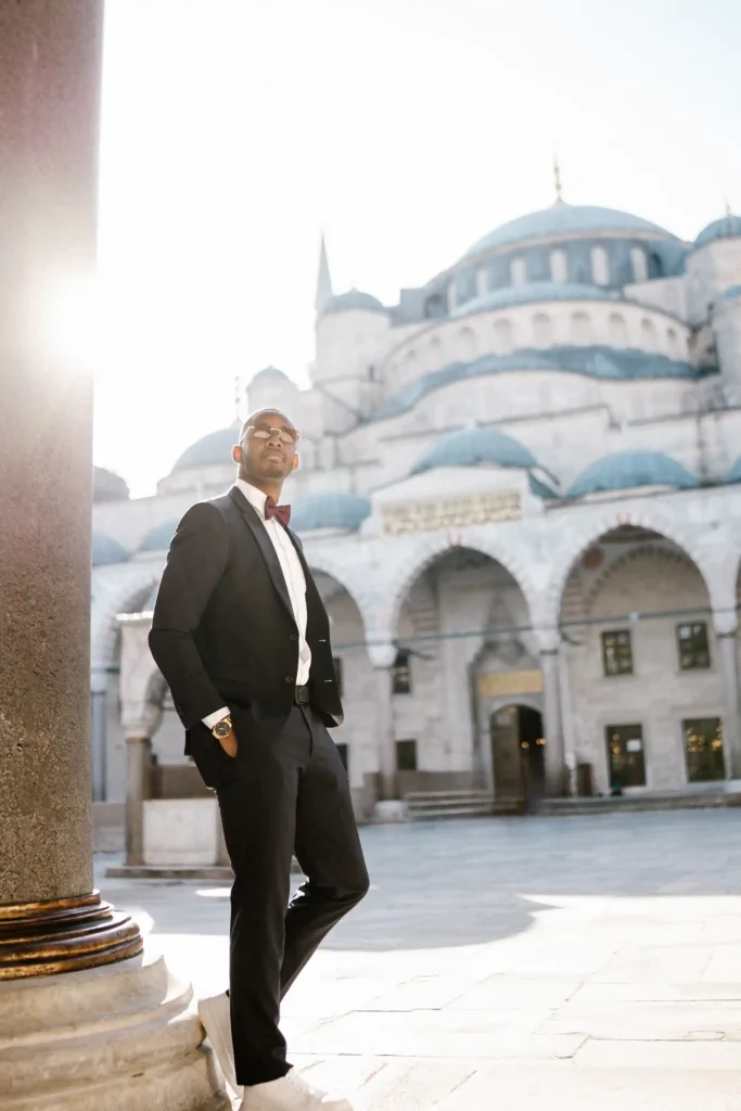 solo photoshoot at blue mosque