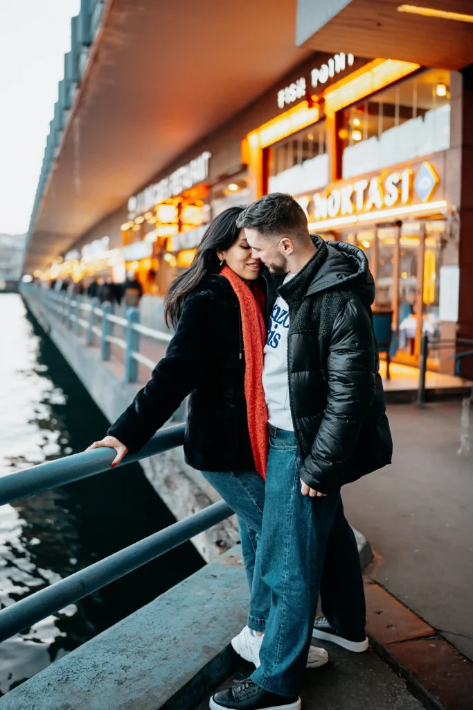 Couple Photoshoot at galata bridge
