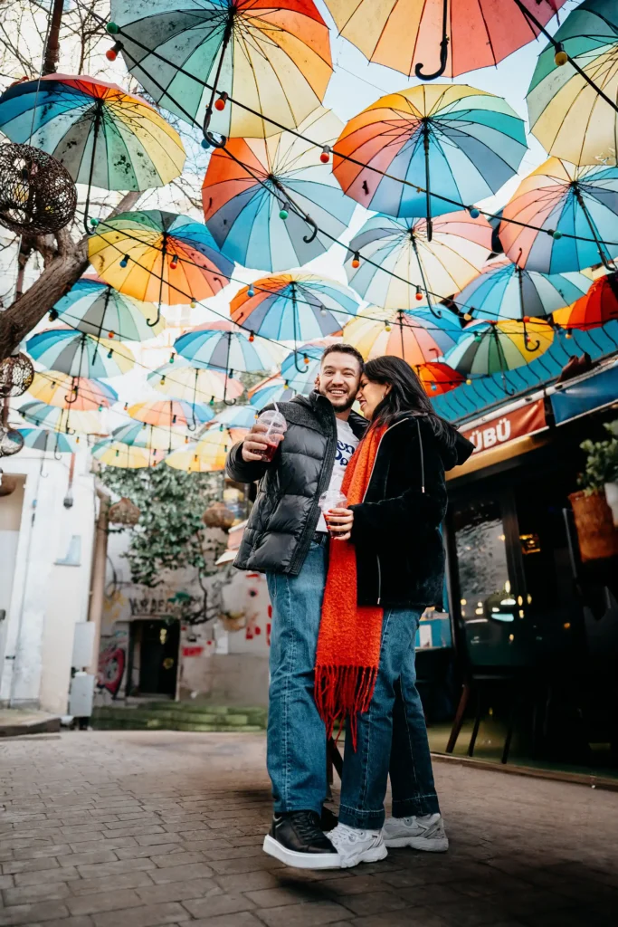 istanbul umbrella street photoshoot