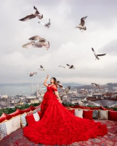 3 istanbul flying dress photoshoot